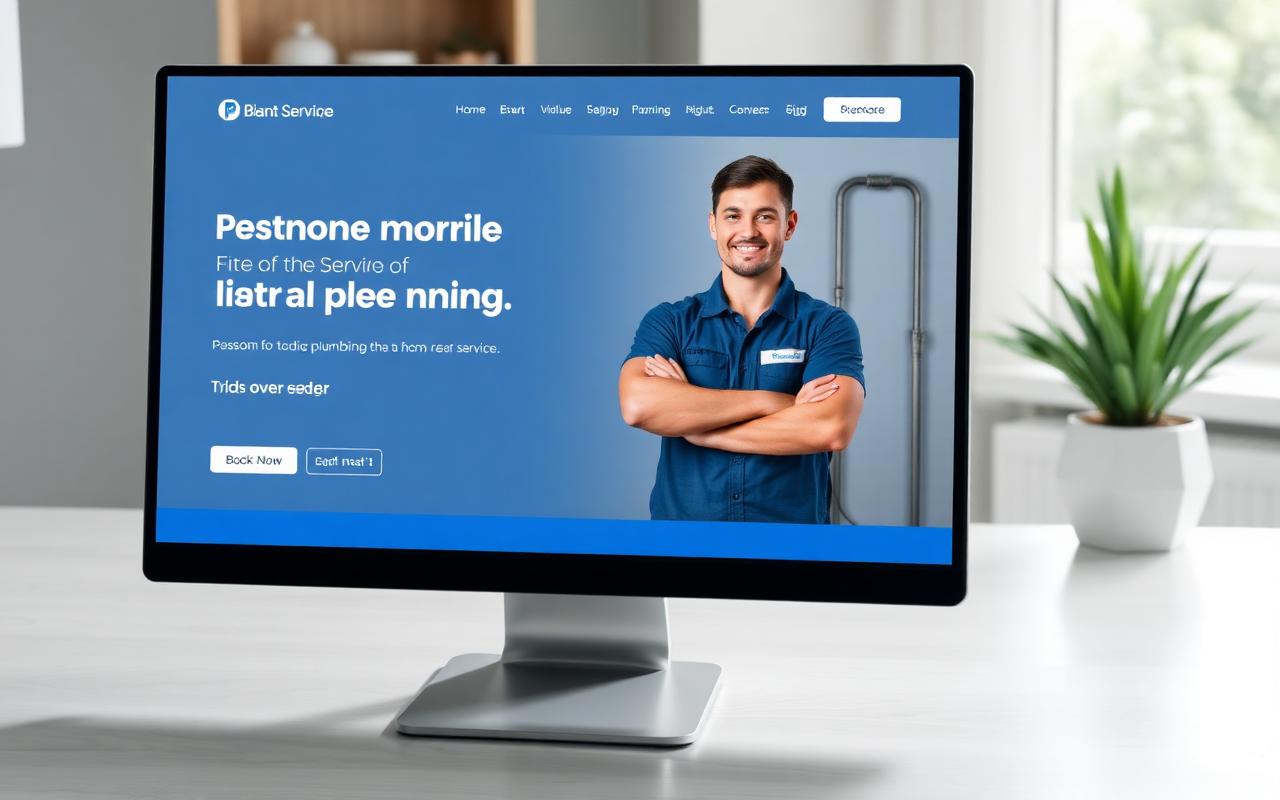 BluePipe Plumbing website screenshot
